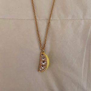 Ann Taylor Lemon Fruit Necklace